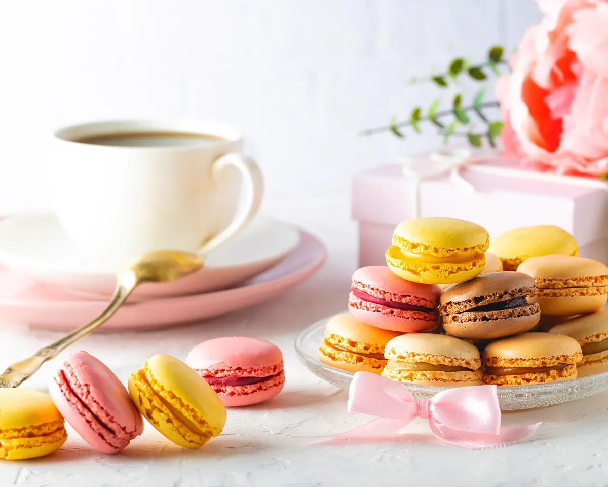 Kolorowe makaroniki - stylista na sesje zdjęciową Łódź