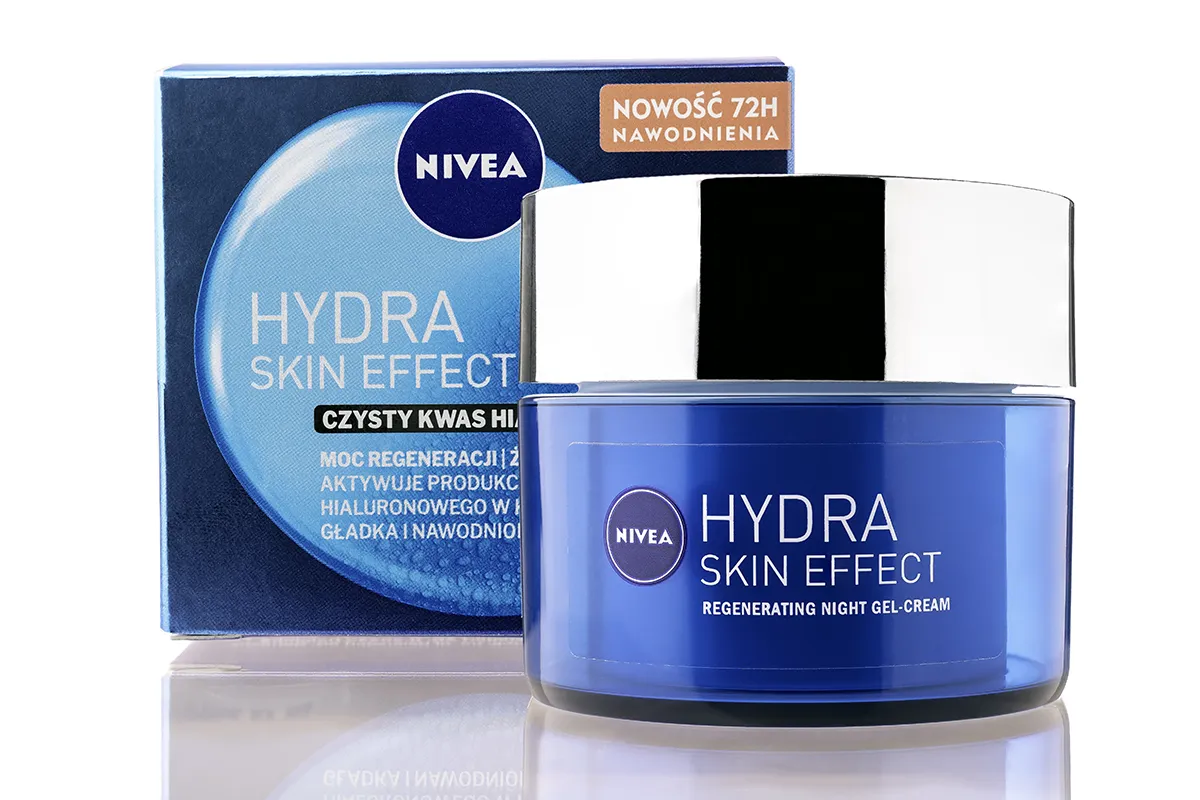 Nivea Hydra Skin effect - krem do twarzy dla kobiet - Packshot i zdjęcia produktów ŁÓDŹ